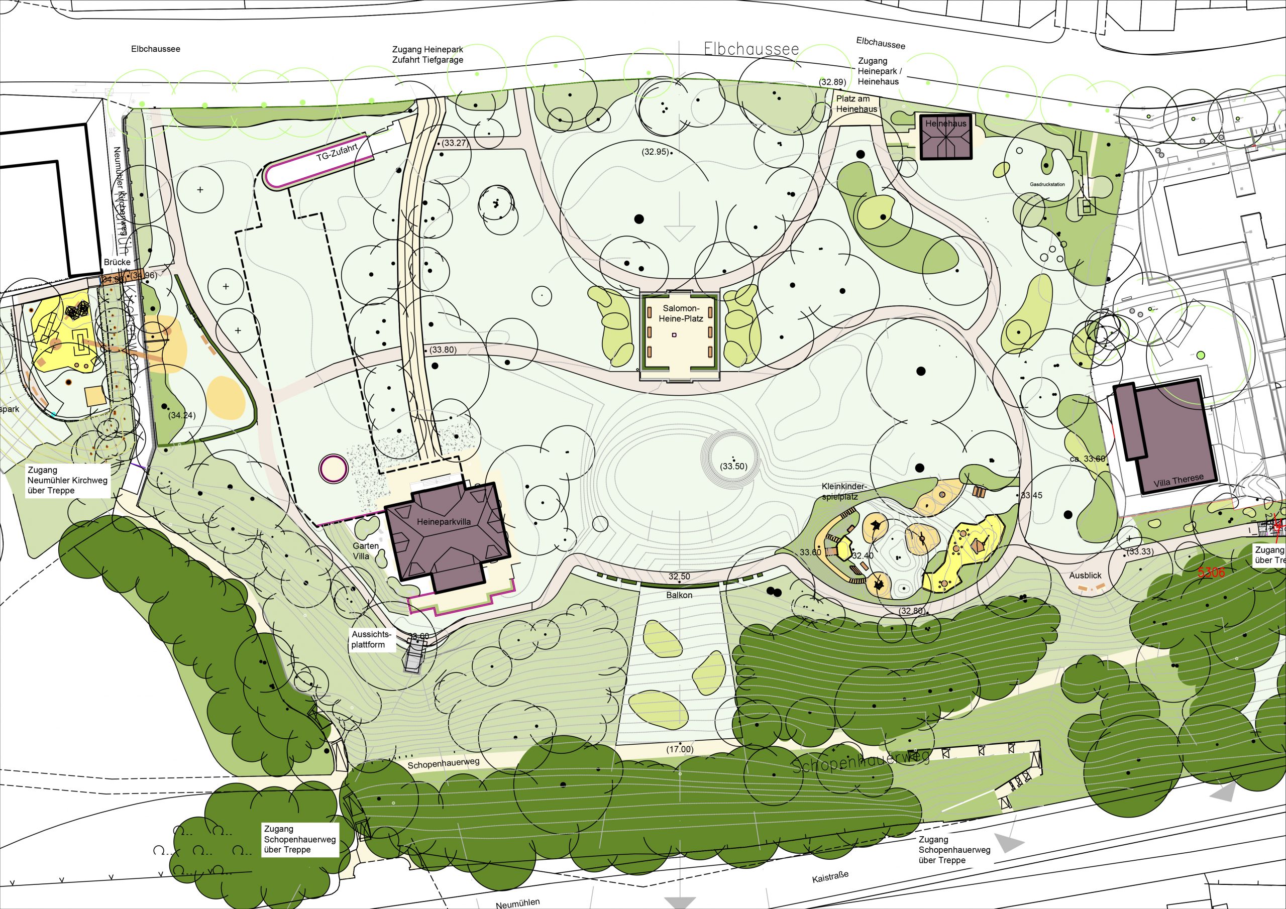 Lageplan Heinepark Hamburg