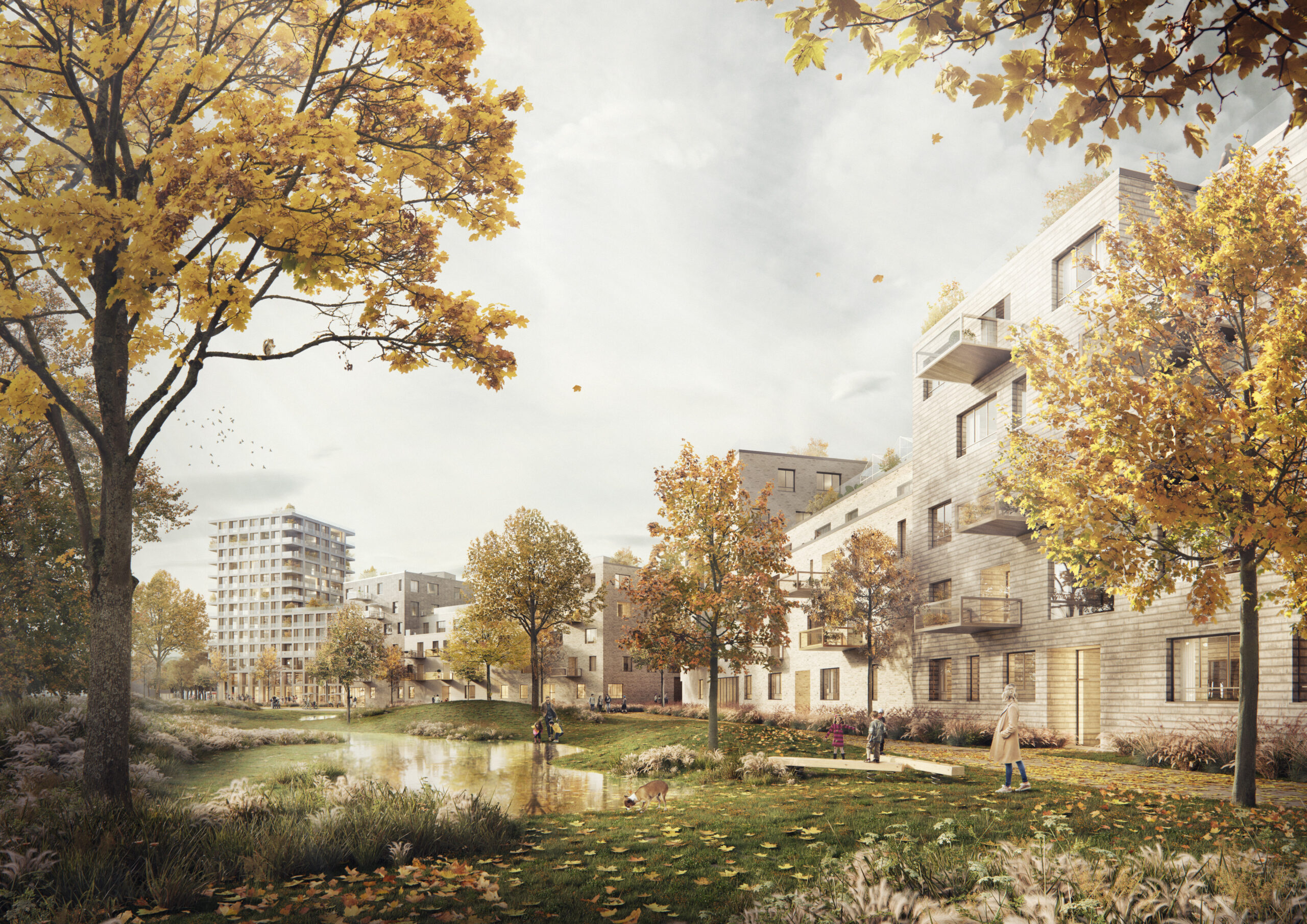 Klimagerechtes Wohnen und Arbeiten im Sandäcker Quartier Nürnberg