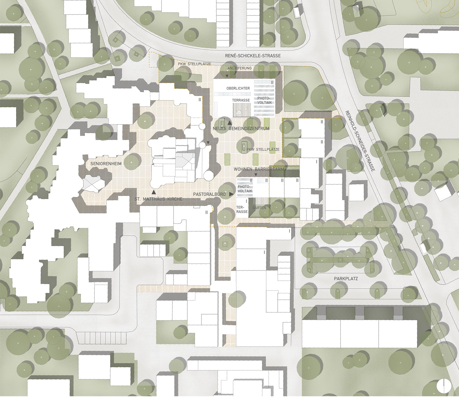 Gemeindezentrum der Katholischen Kirchengemeinde St. Matthäus, Düsseldorf-Garath