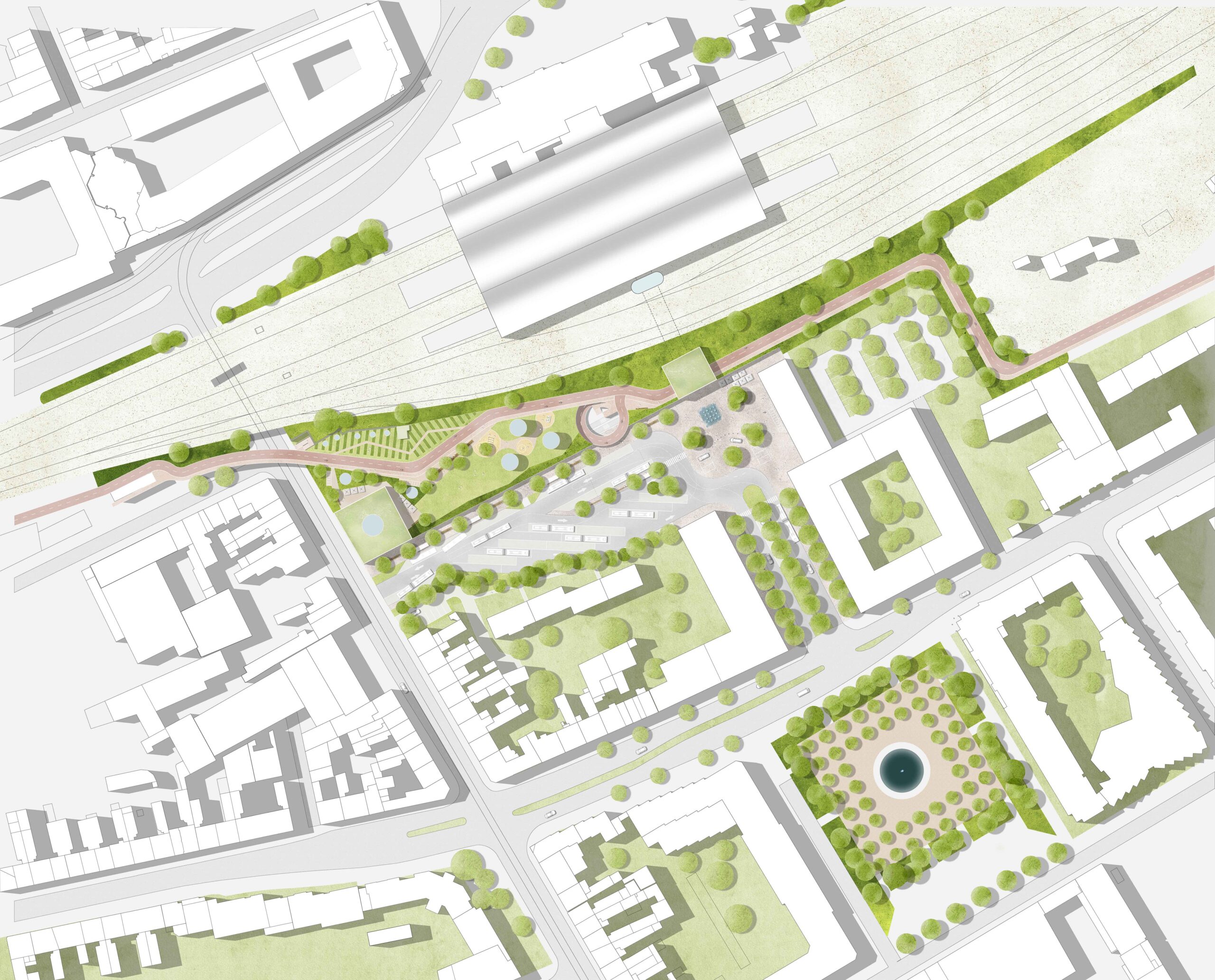 Neubau Mobilitäts-Hub 4.0 und Neugestaltung Willy-Brandt-Platz in Krefeld