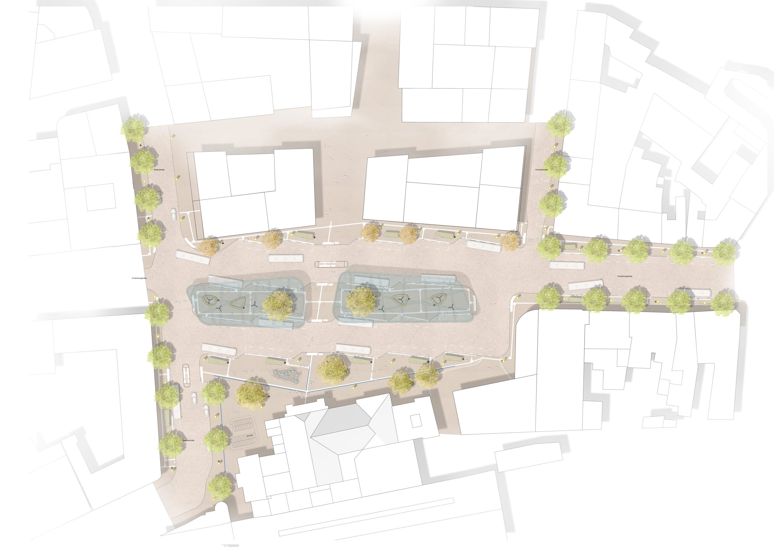 Lageplan ZOB Mönchengladbach