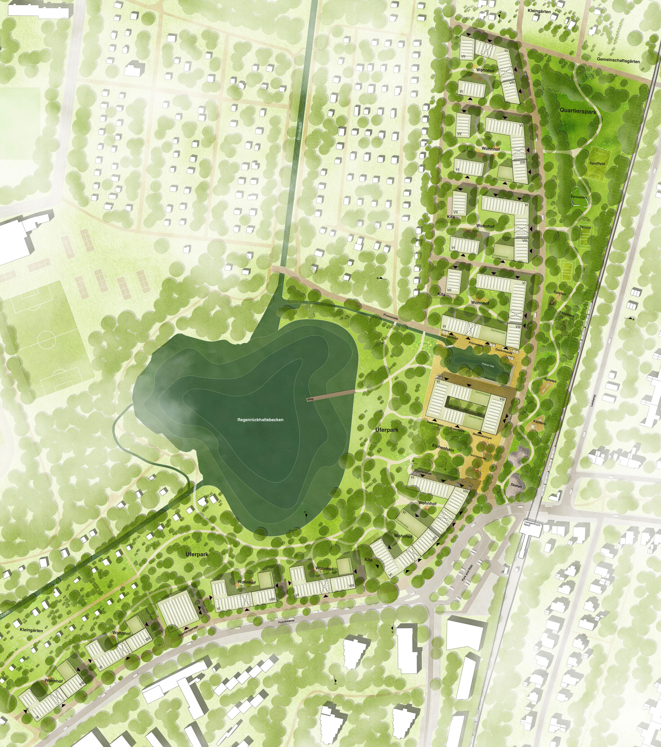 Lageplan Hamburg Diekmoor