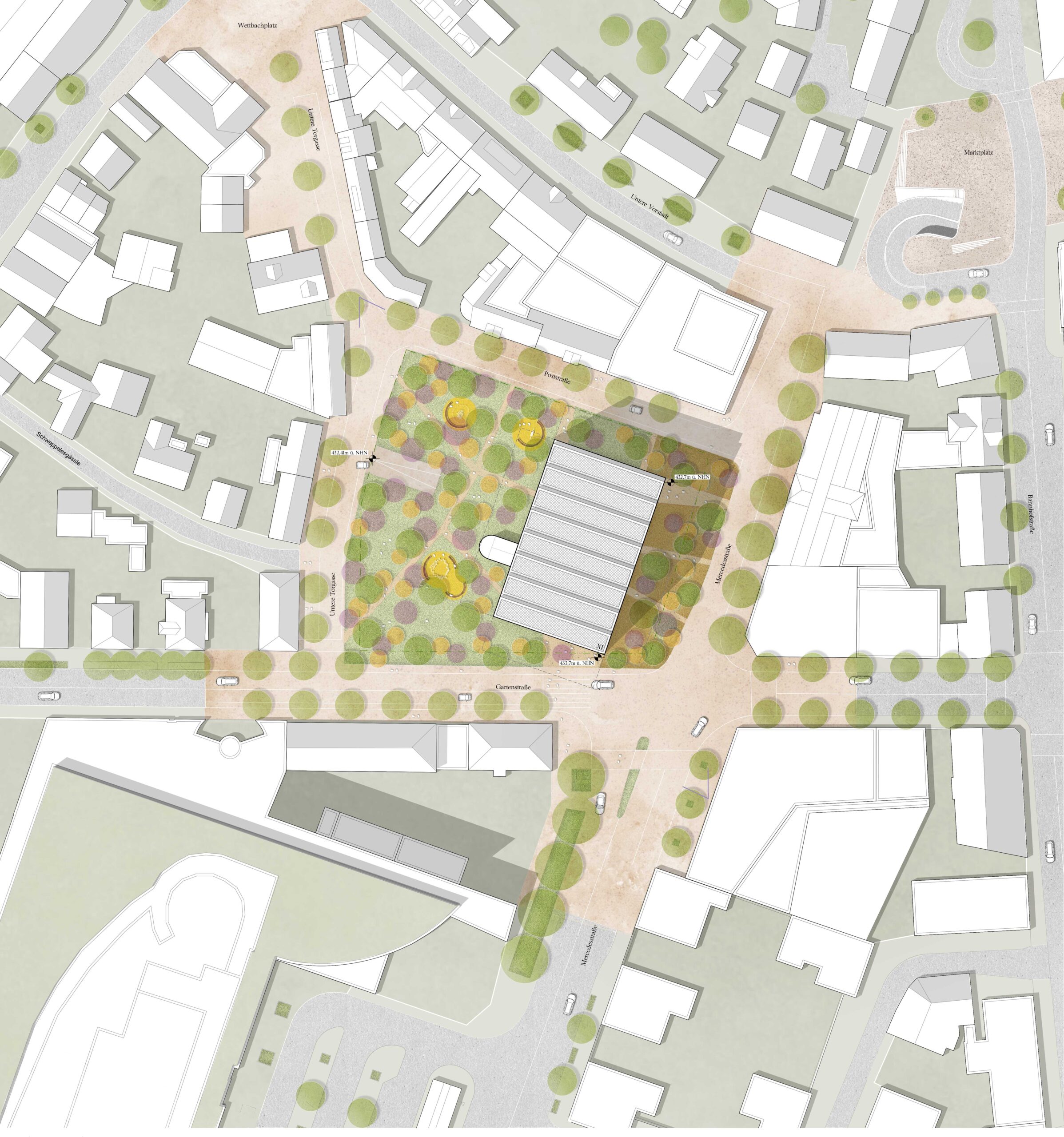 WB Neubebauung Post-/VoBa-Areal in Sindelfingen