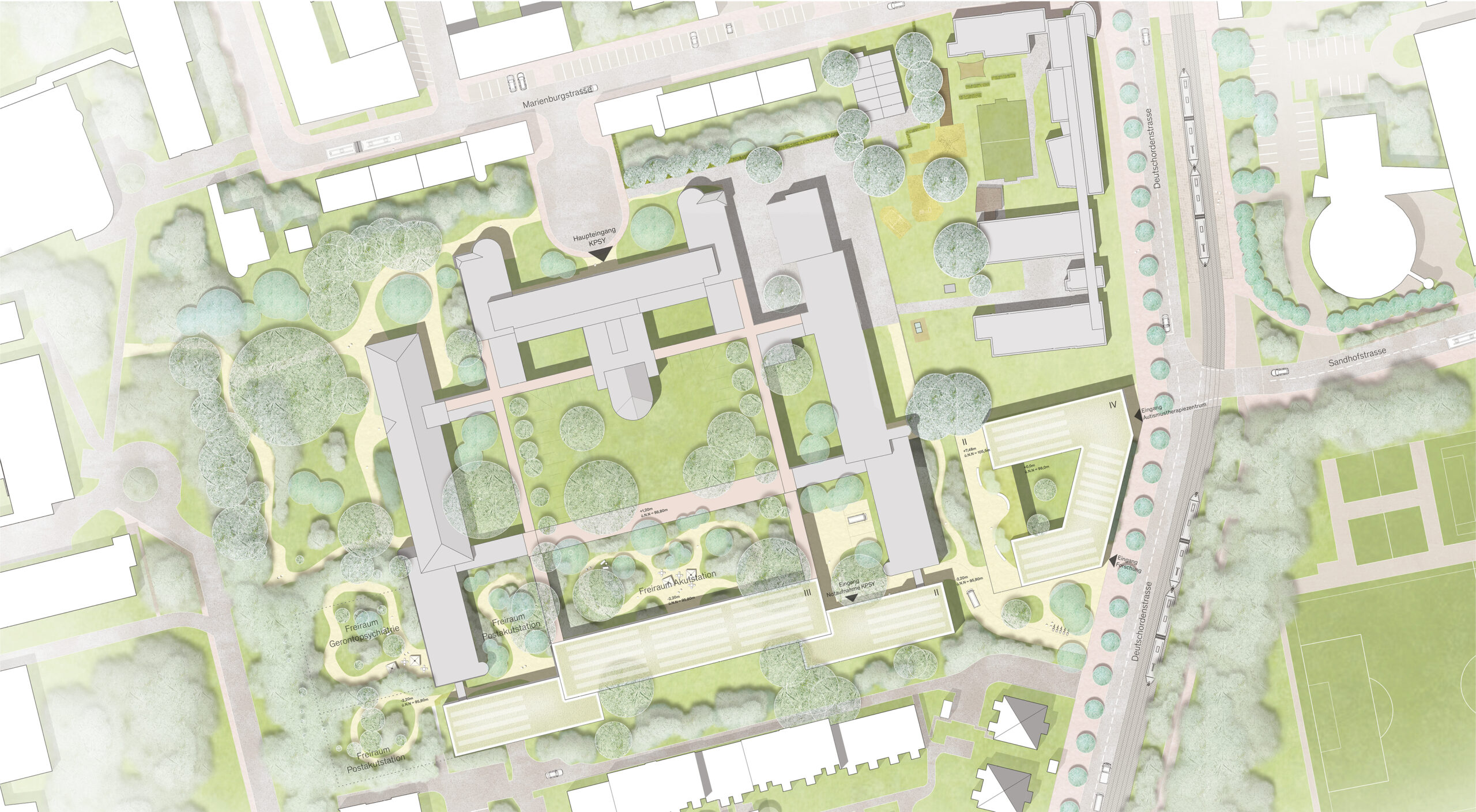 Lageplan WB 24053_Psychiatriecampus am Universitätsklinikum Frankfurt