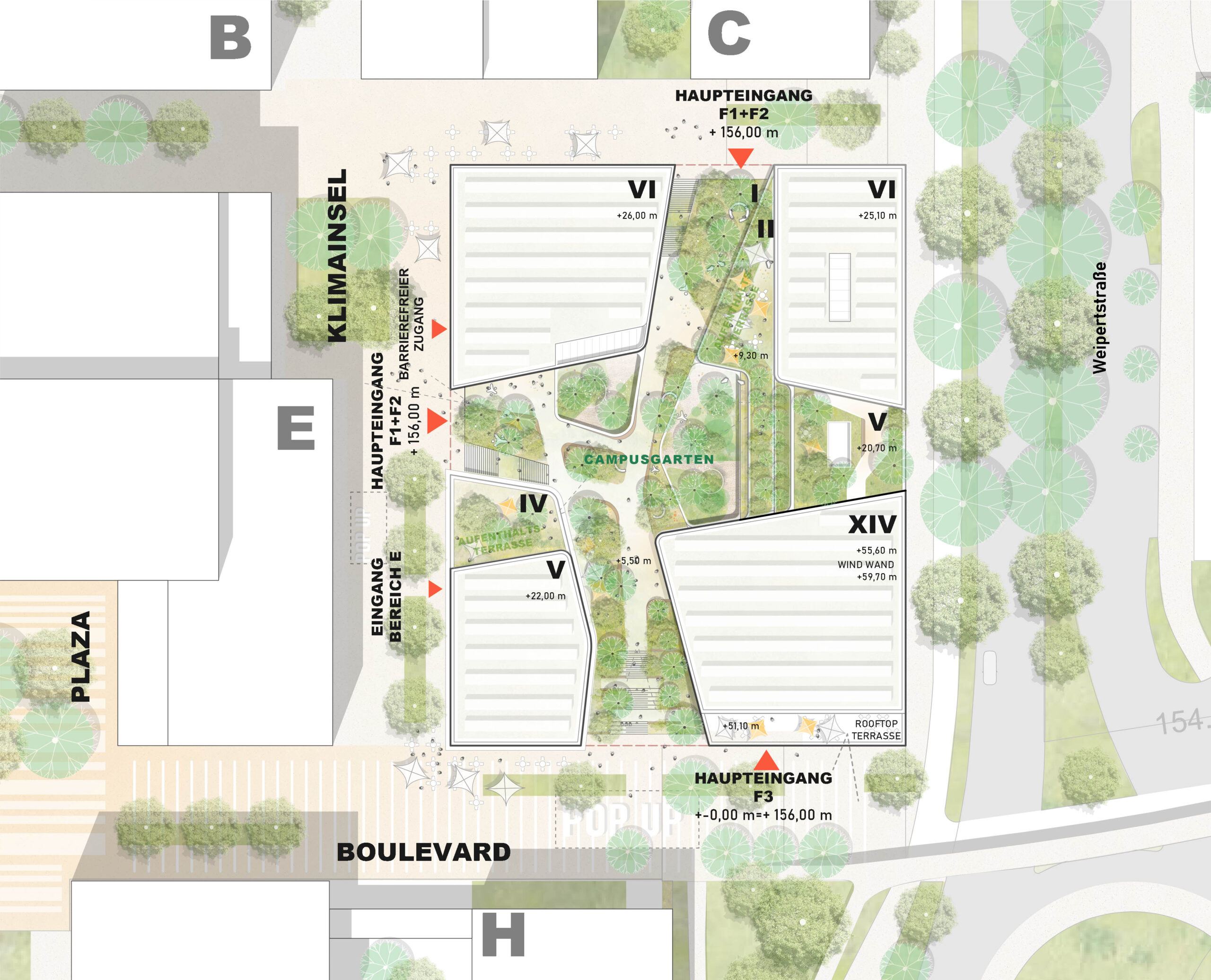 Lageplan Schwarz Campus Heilbronn