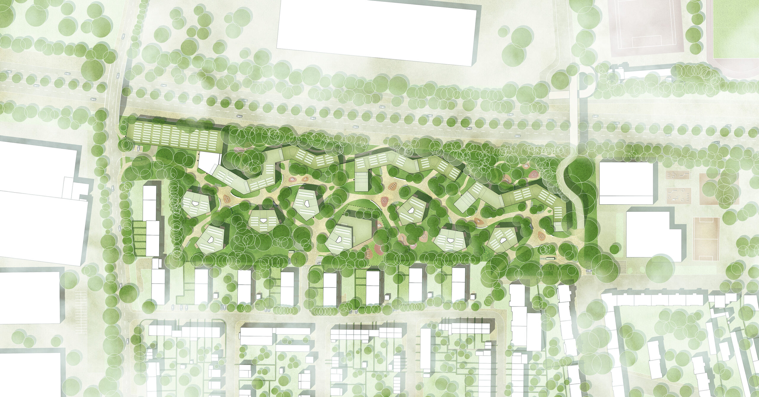 Wettbewerb WOHNQUARTIER NÖRDLICH WIMPFENER STRASSE IN DÜSSELDORF-BENRATH