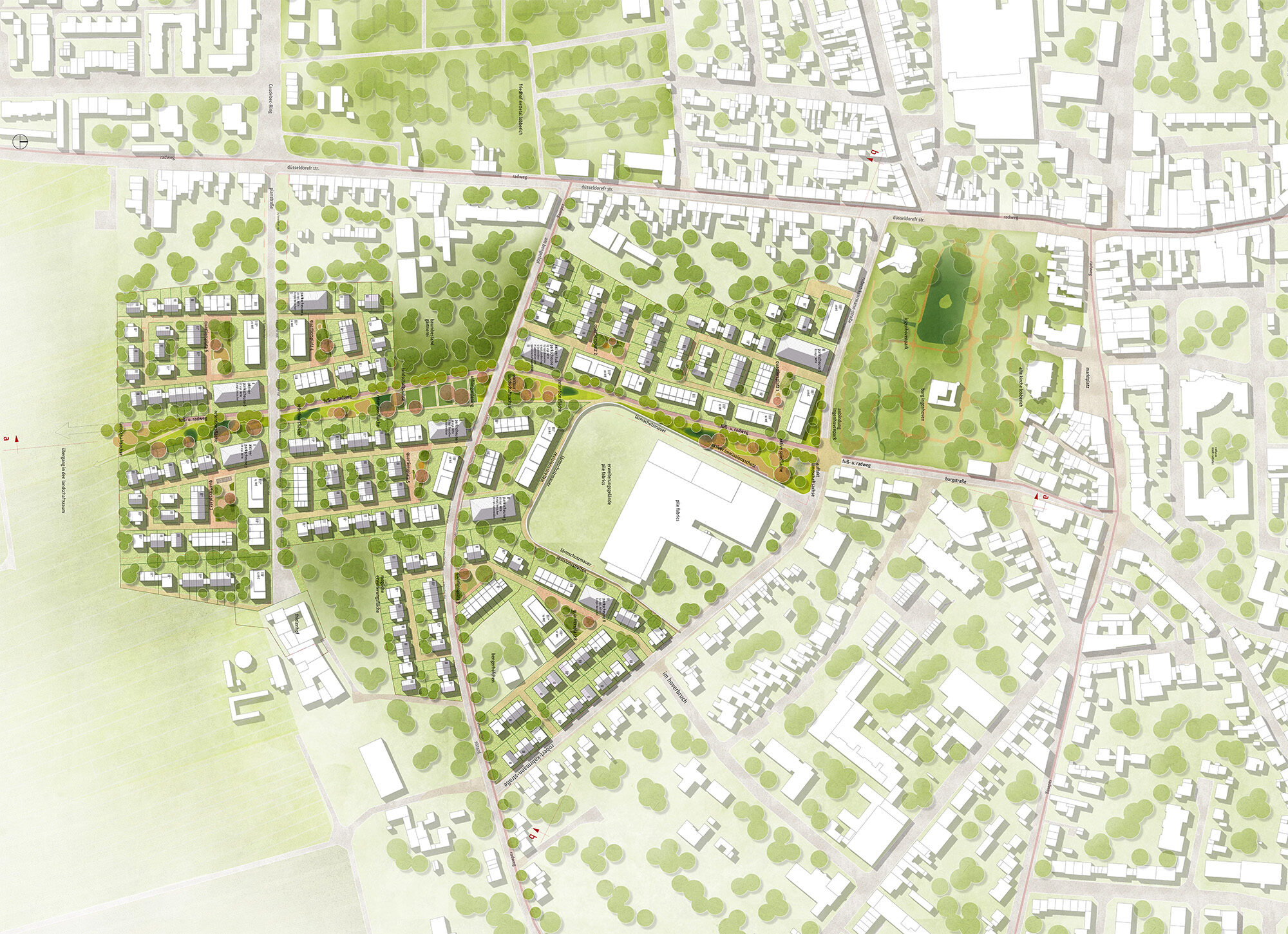 Lageplan Wettbewerb Nettetal 2024