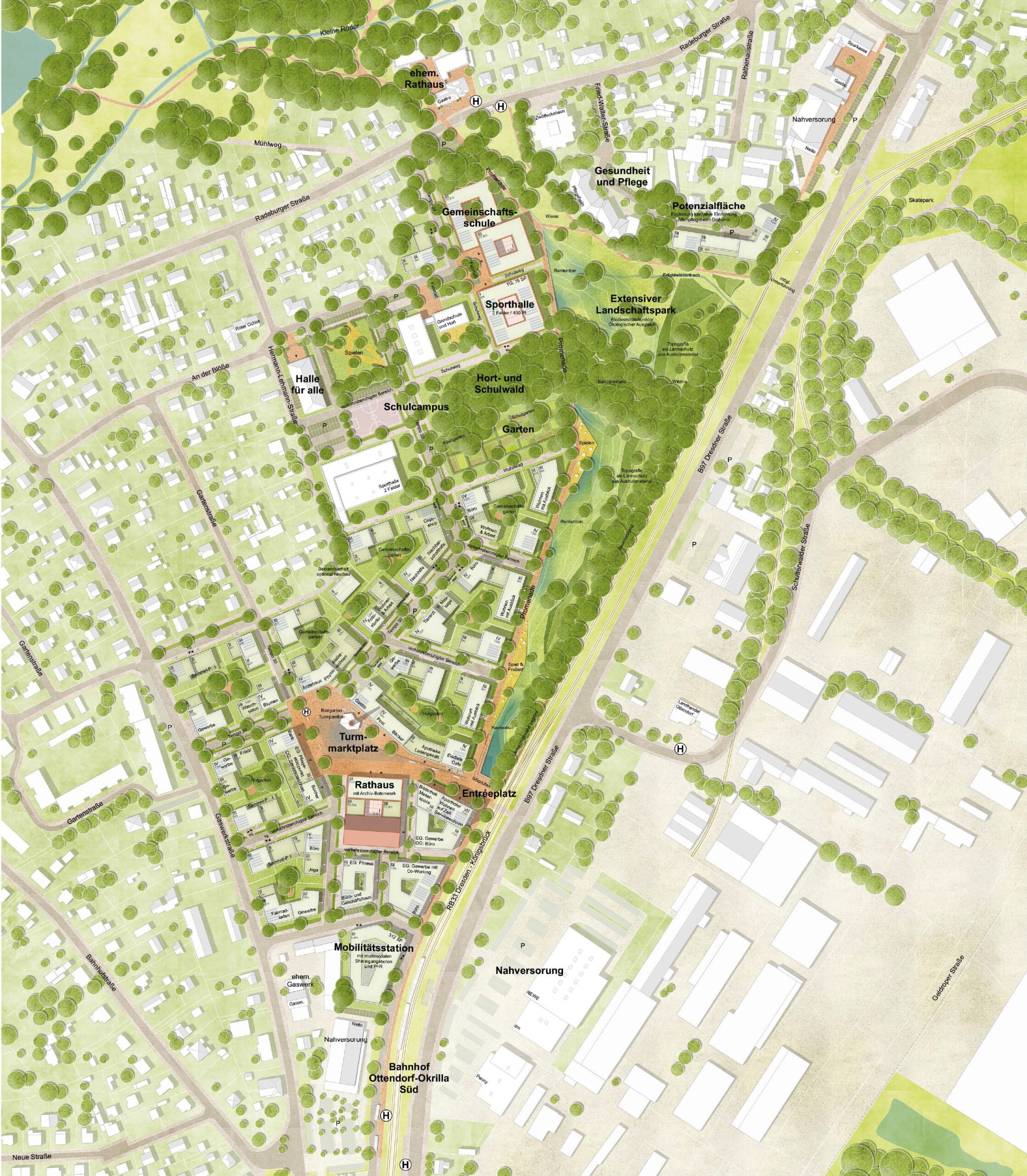 Lageplan WB Ottendorf-Okrilla