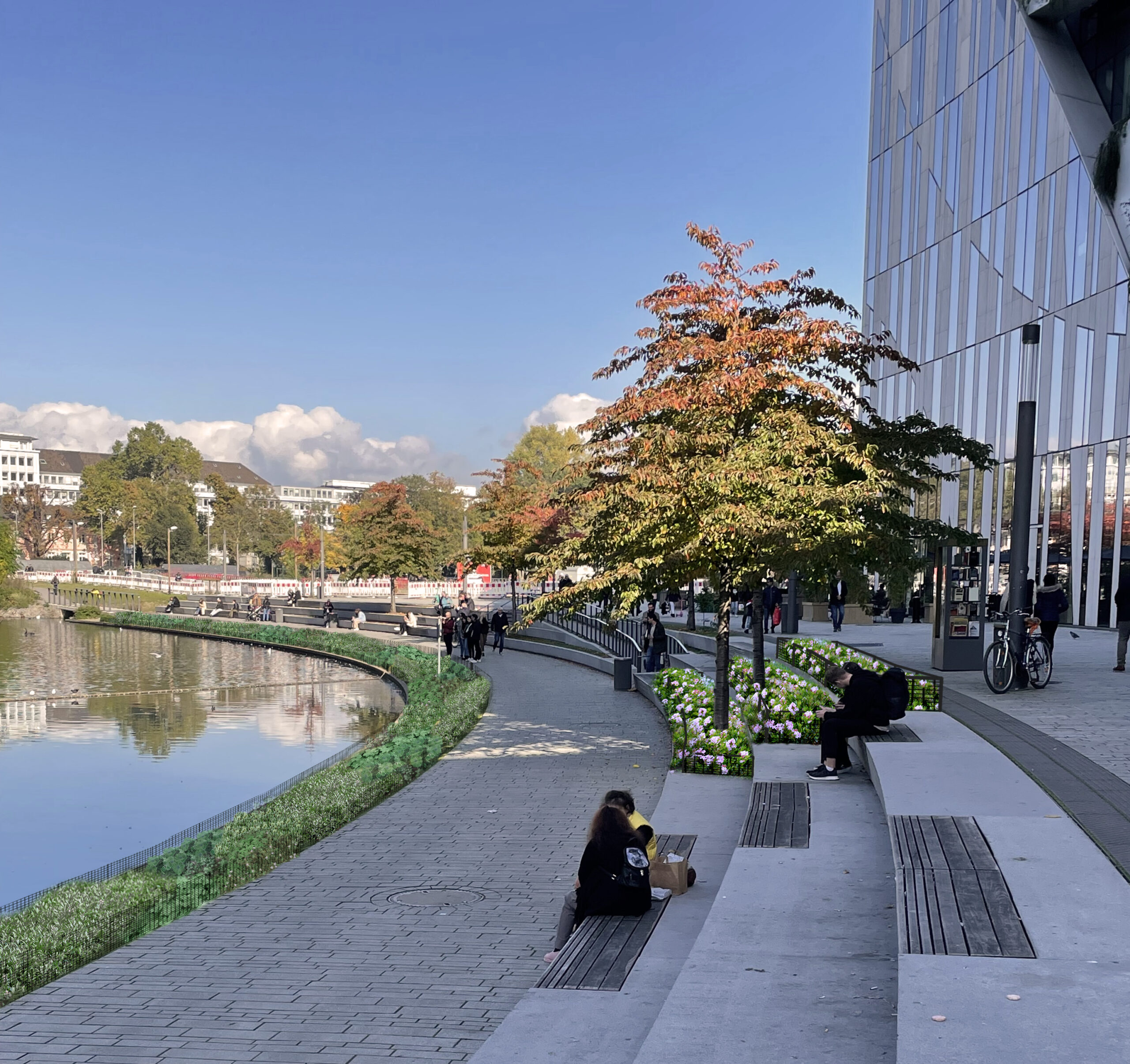 Sanierung Freianlagen Landskrone - Kö Bogen