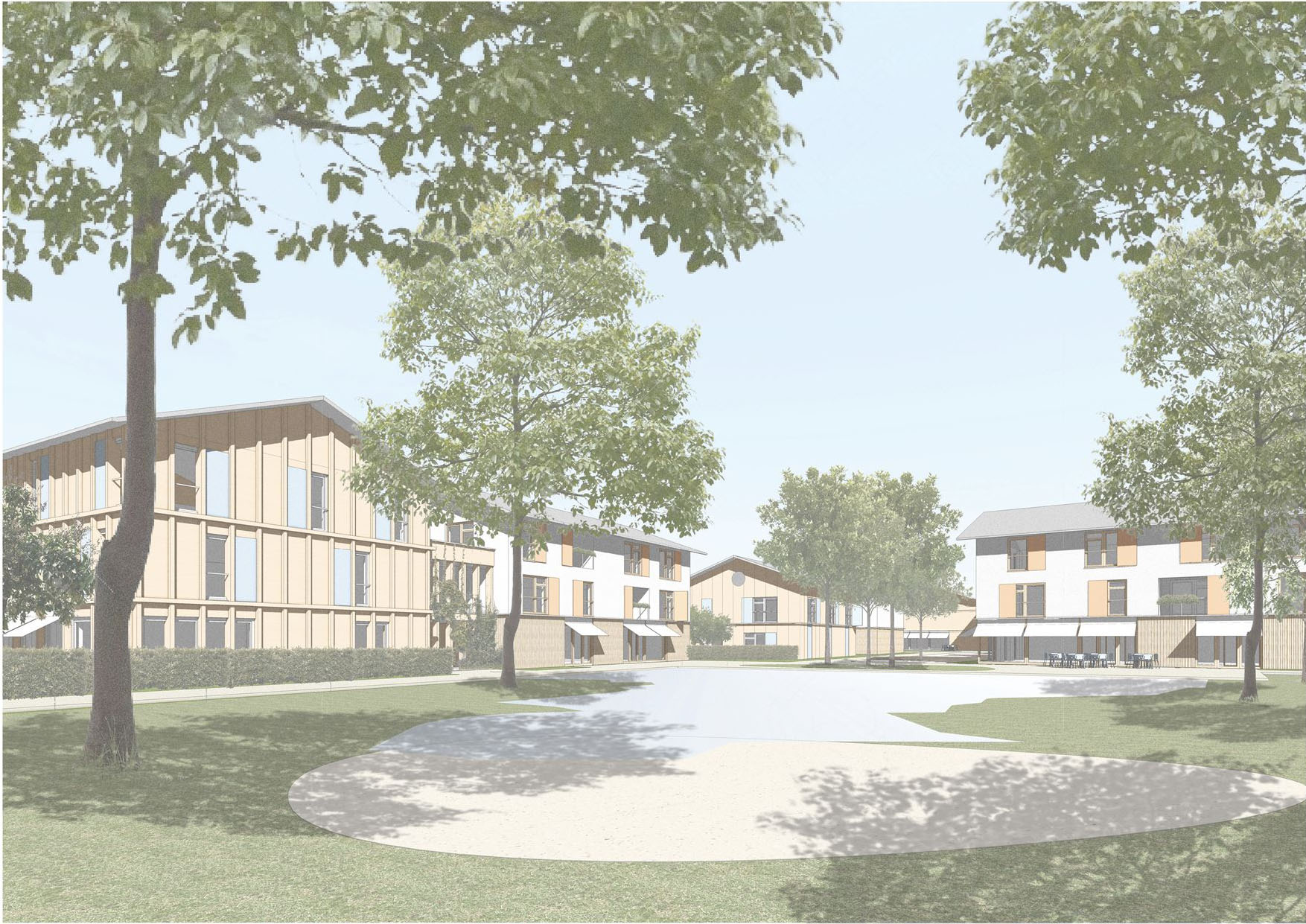 Quartiersentwicklung südlich des Bahnhofs in der Gemeinde Übersee