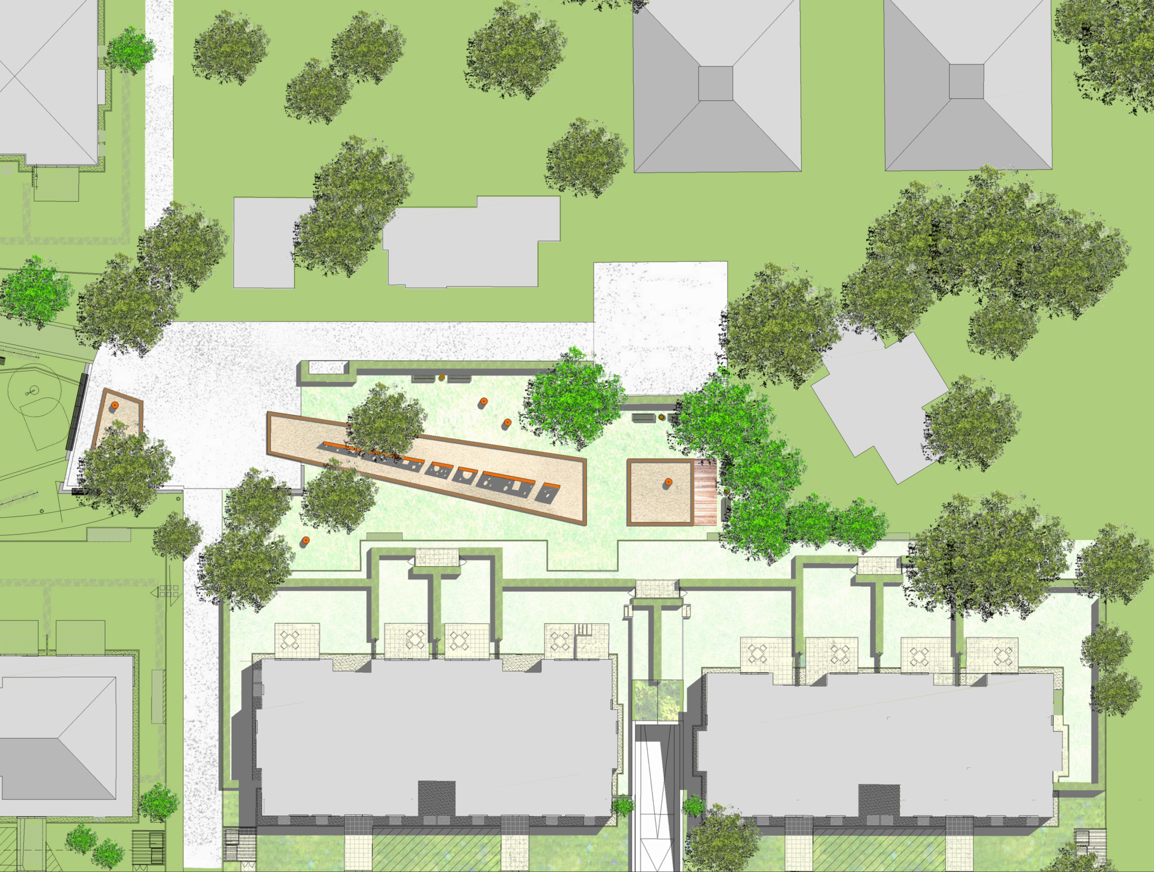 Stadt Parkr Leben Essen