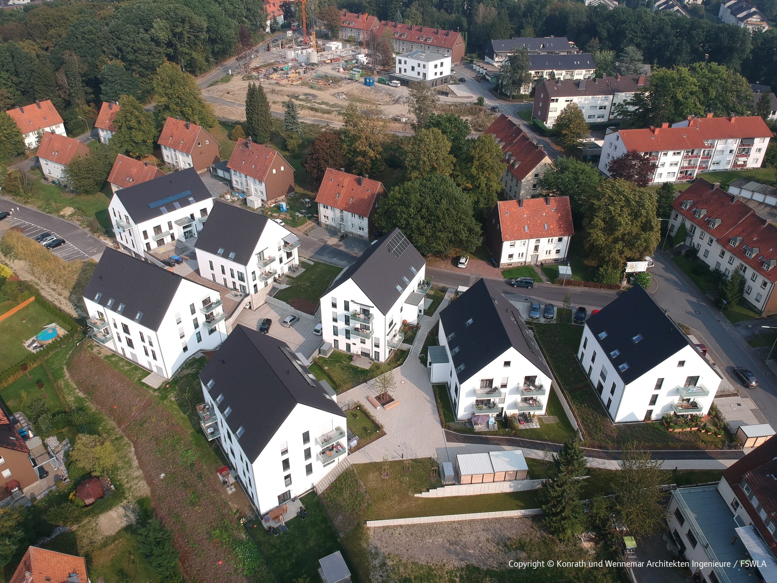 Wohnen am Müggenberg Arnsberg Luftbild
