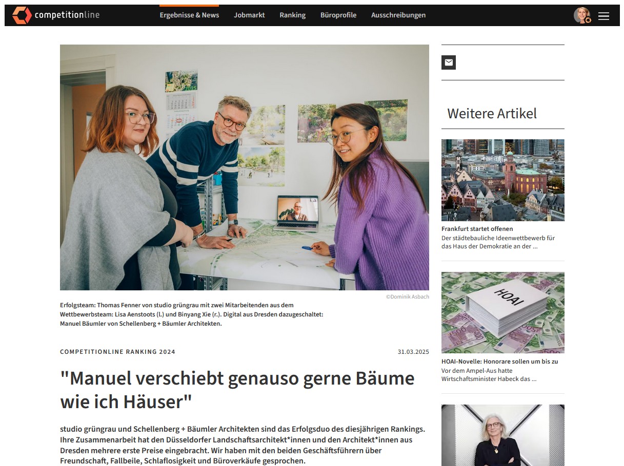studio grüngrau Competitionline Ranking 2024