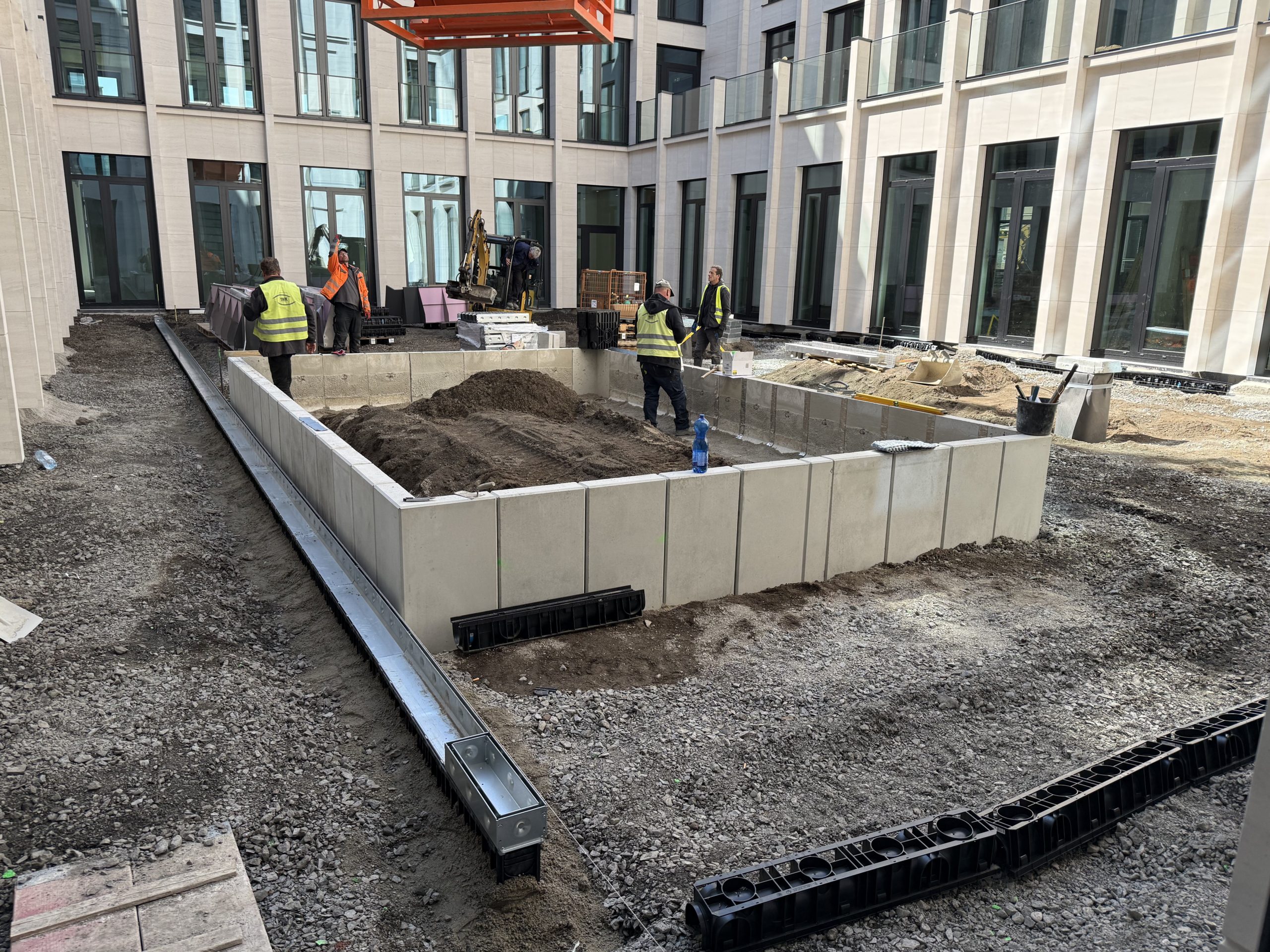 Baufortschritt Twin Cubes Düsseldorf