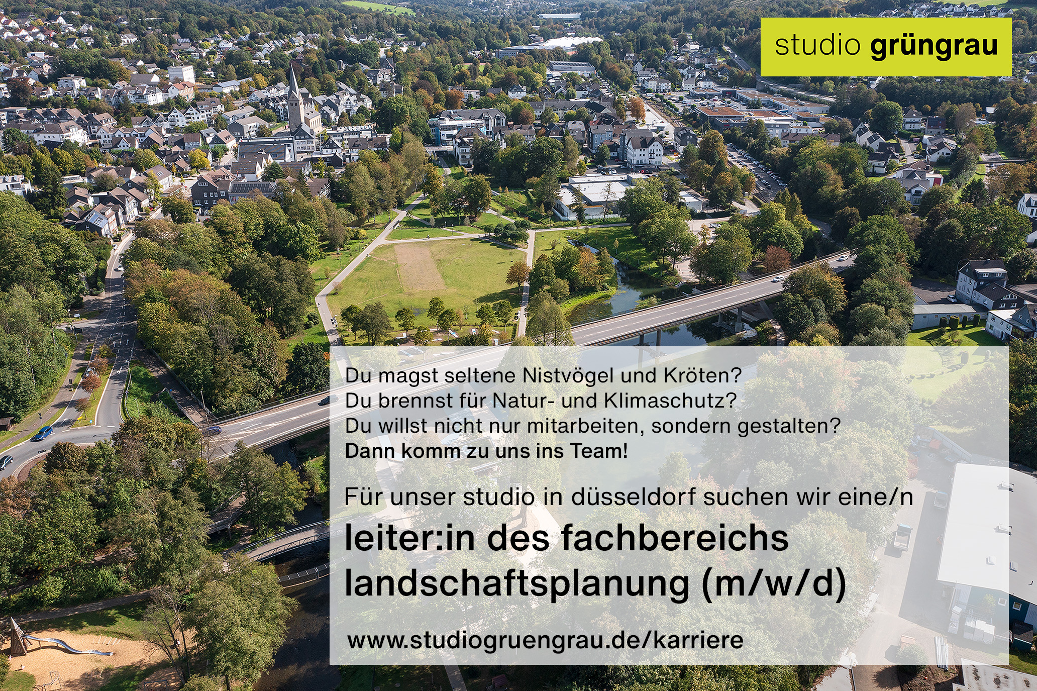 stellenanzeige landschaftsplanung