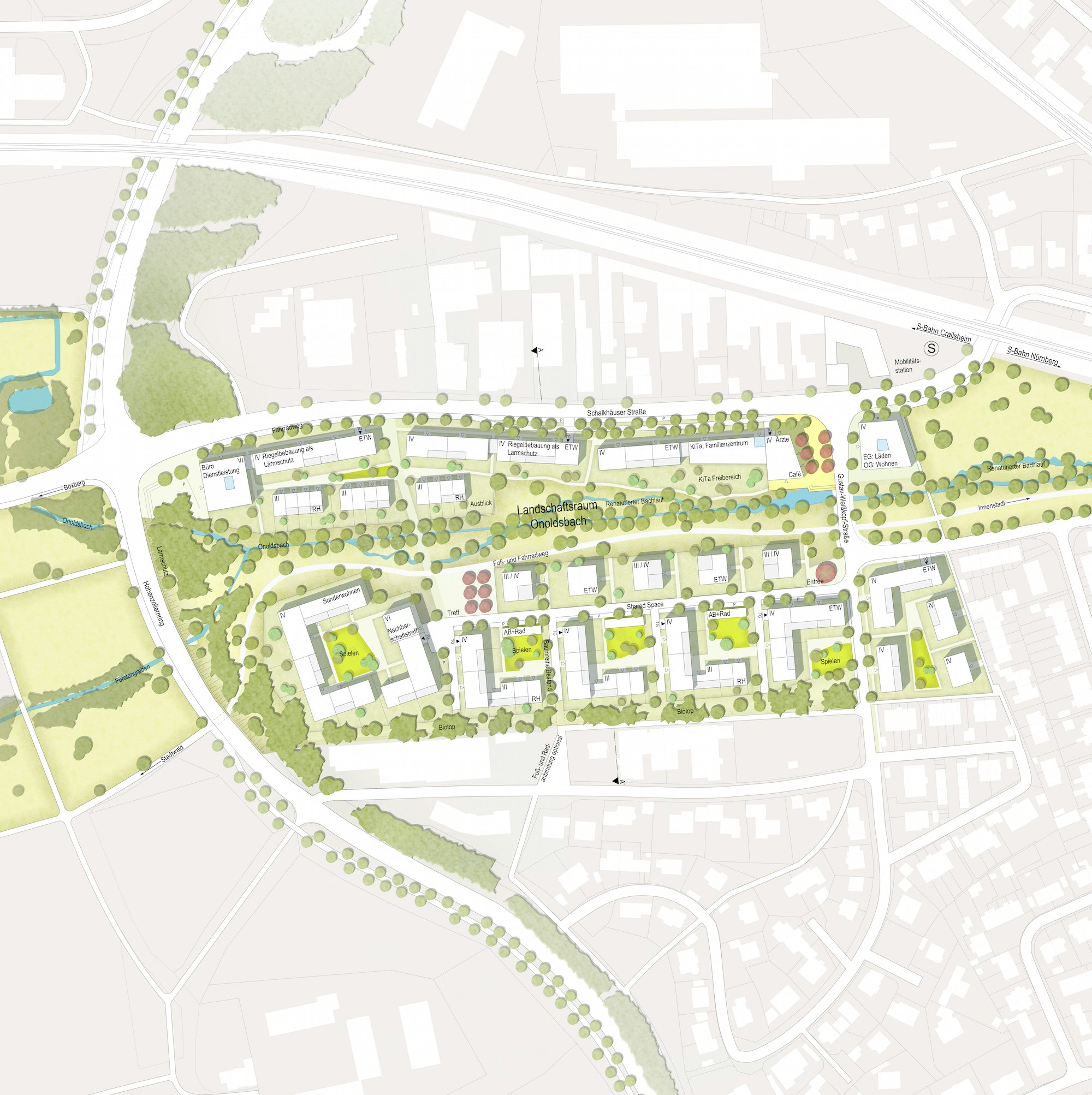 neues stadtquartier auf dem ehemaligen messegelände in ansbach
