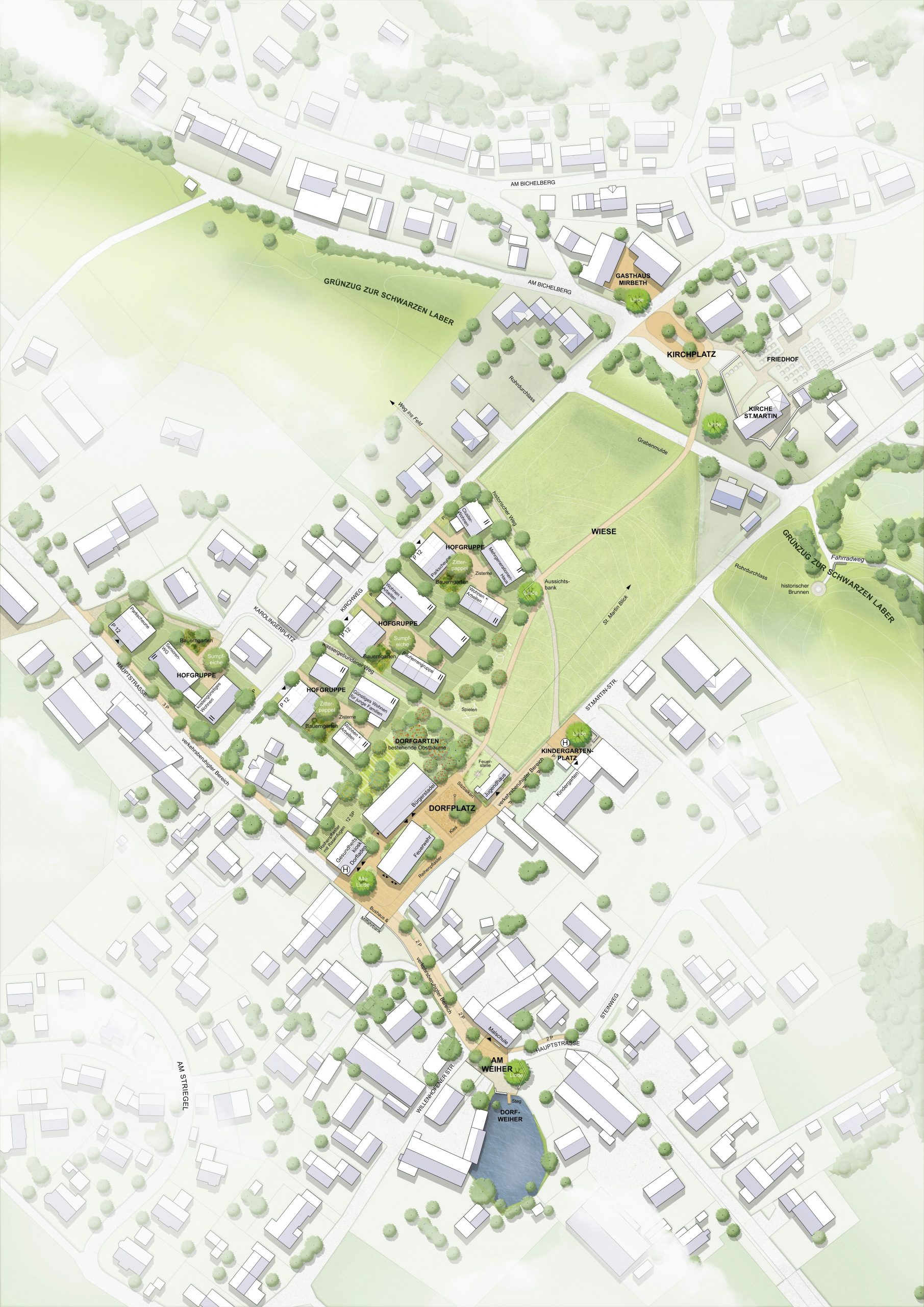 lageplan ortsmitte see lupburg