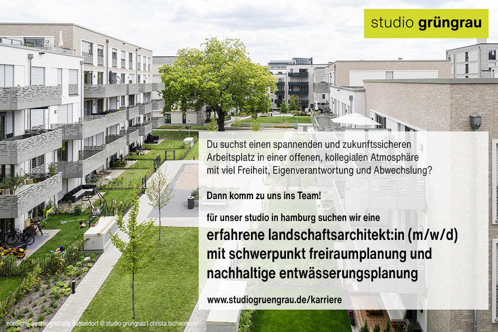 Stellenanzeige Landschaftsarchitekt:in HH
