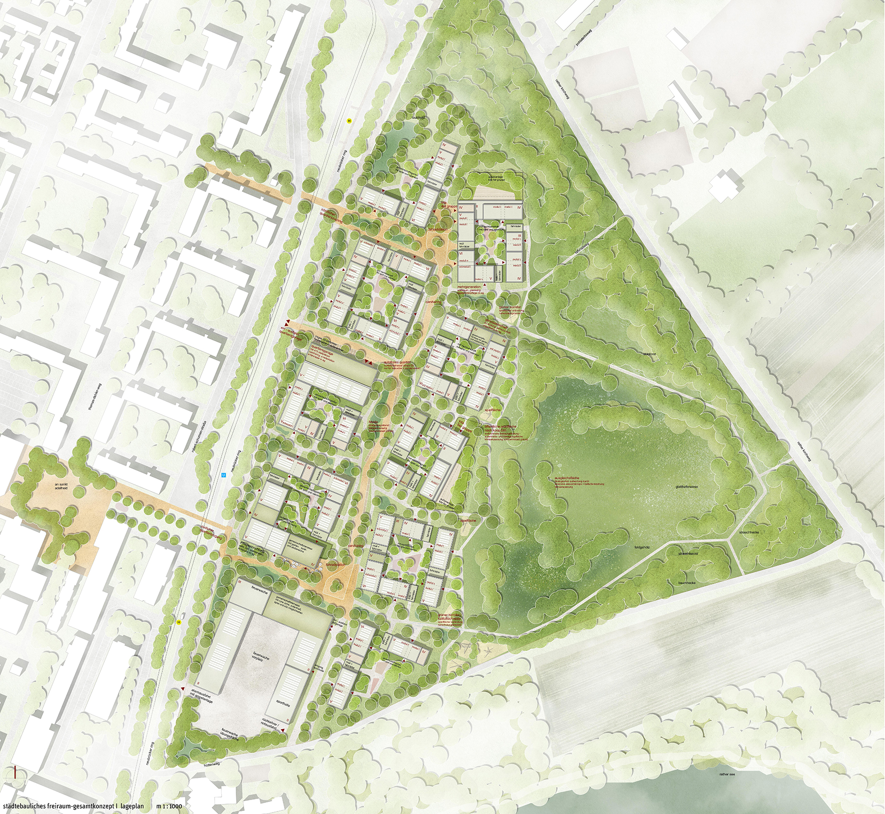 Lageplan Wettbewerb Madaus Gartenland