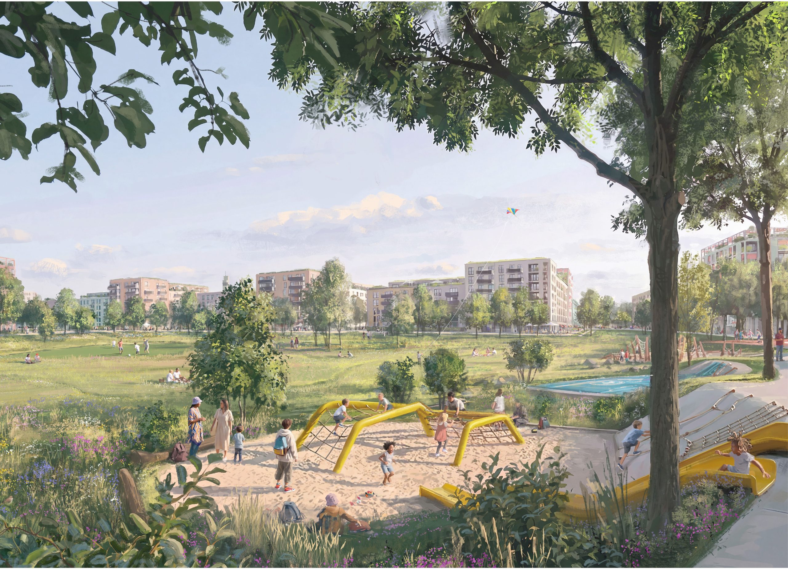wb neues quartier bickendorf in köln perspektive aktivhain