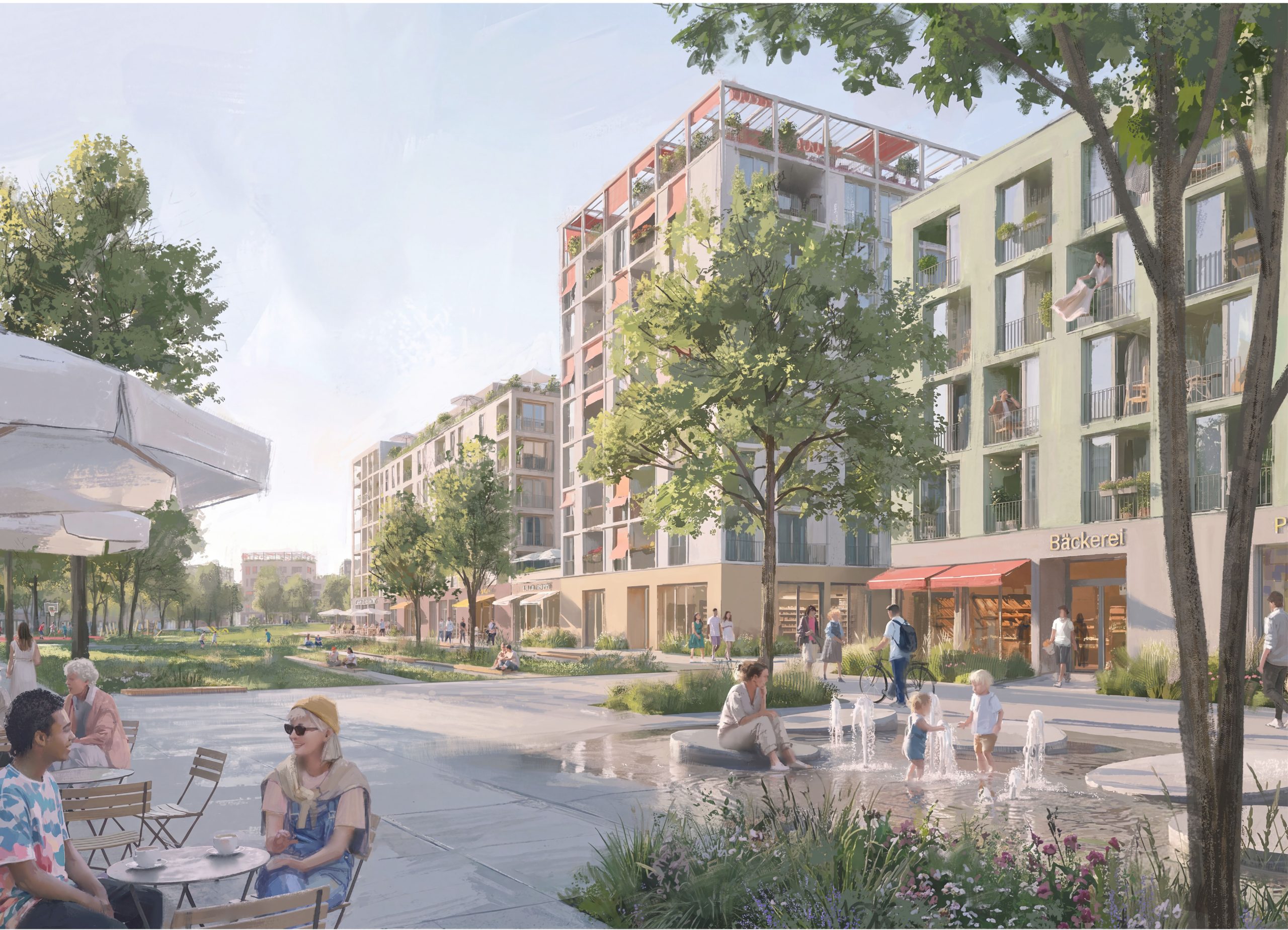 wb neues quartier köln-bickendorf, perspektive © paul trakies